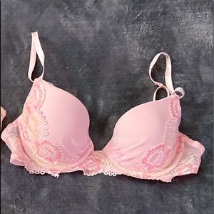 pink sophie b. bra and panties set